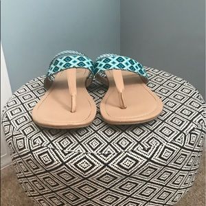 Teal sandals